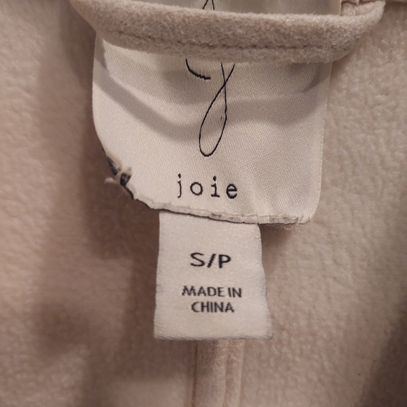Joie Women's Open Front Cream Hooded Cardigan Jacket - Picture 2 of 5